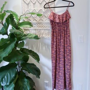 Soprano size XS Elastic Waist Ruffled Maxi Dress